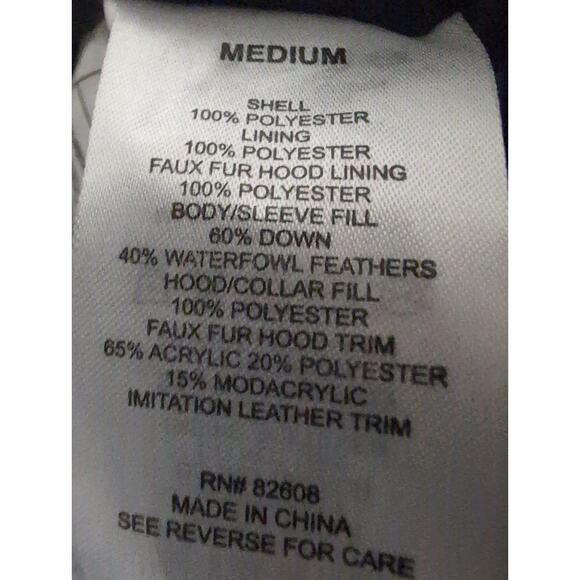 Stoic insulated outdoor winter down parka olive green coat med - Picture 12 of 13